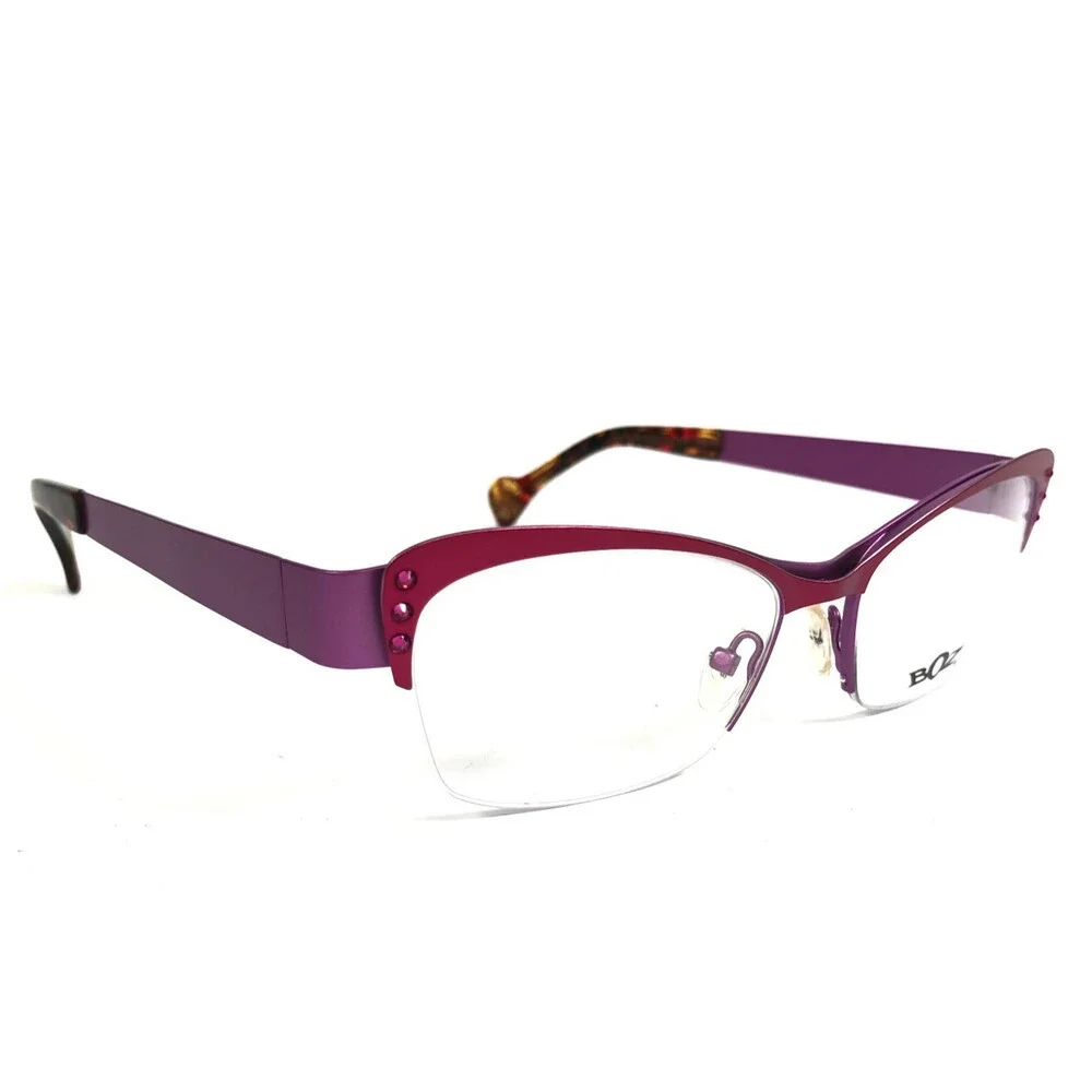 BOZ Eyeglasses Frames VENTURA 8482 Fuchsia Pink Purple Cat Eye 53-17-135